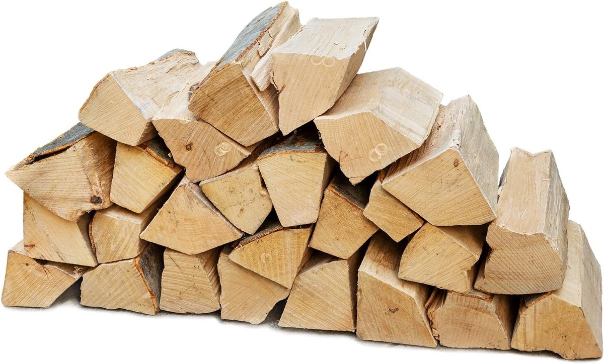Haardhout, 30 kg, voor oven en open haard, vuurschaal, grill, beuken, vuurhout, beukenhout, houtblokken, 25 cm, kamergedroogd flameup