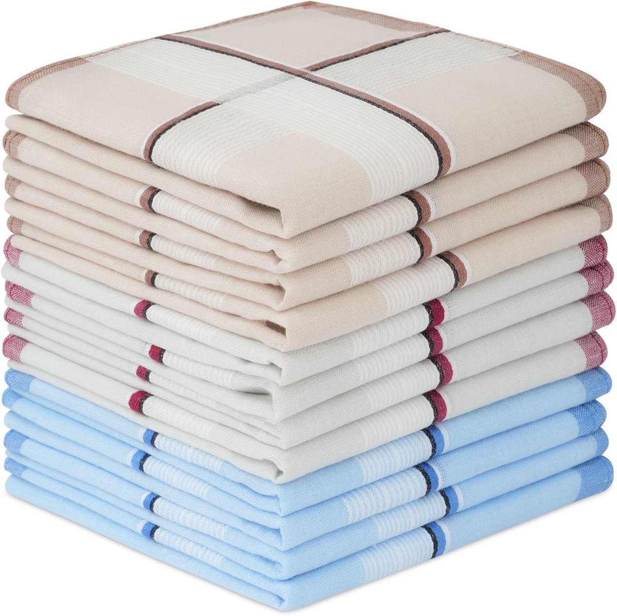 Zakdoeken, premium zachte herenzakdoeken, klassiek geruit patroon pochet, meerdere stijlen kleuren, voor bruiloften, bal, feest, cadeau voor mannen