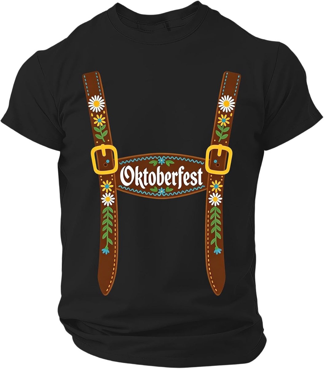 Herren Oktoberfest T-Shirt Rundhals Kurzarm Leicht Atmungsaktiv Bierfest Tshirt Bedruckt Oberteile Bier Fest Bayern Tracht Motiv Kostüme Sommer Casual Bequem Herren Oktoberfest Shirt Freizeit Shirt
