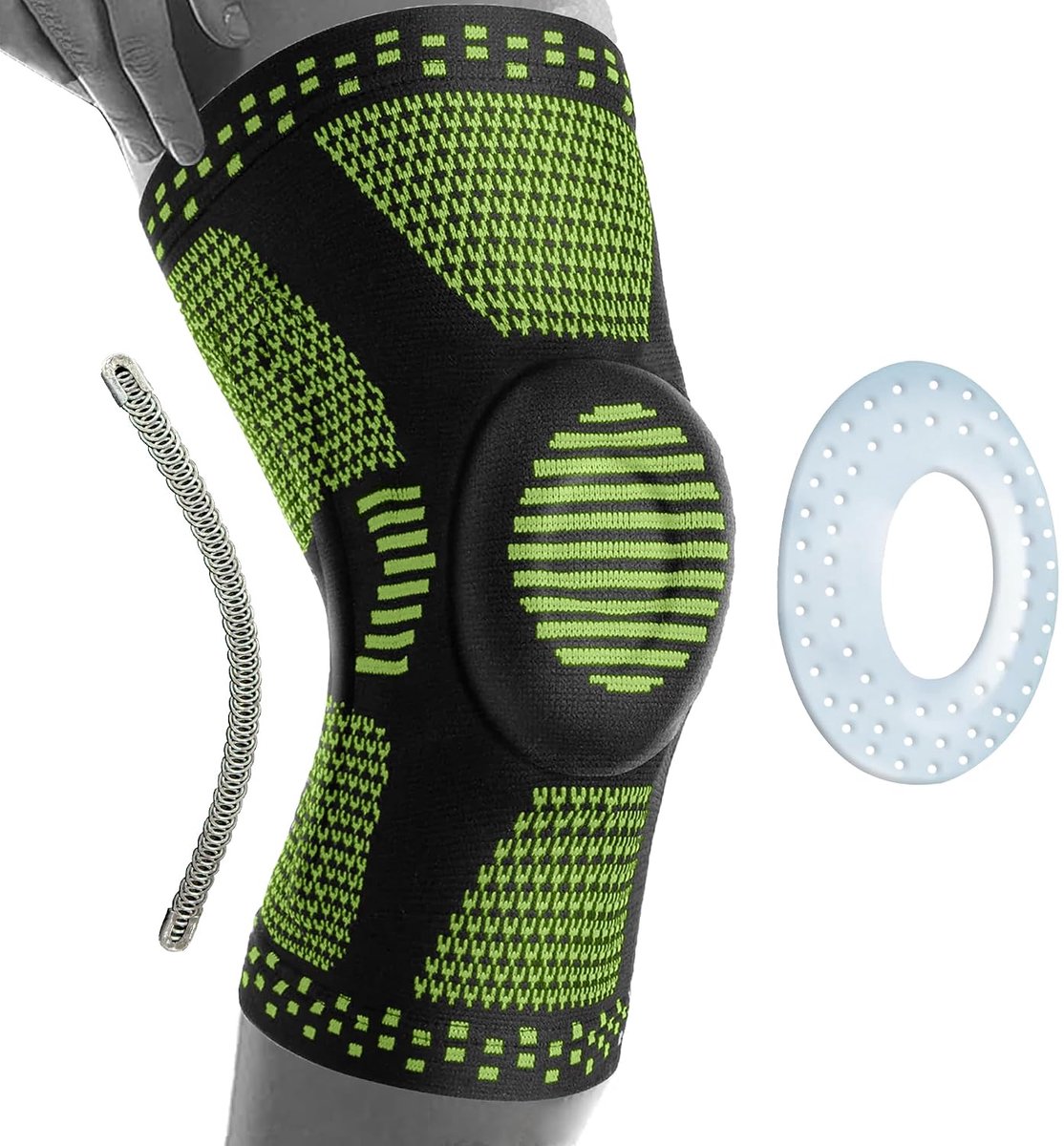 360 RELIEF Kniebrace met Patella Gel Pad voor Sport Hardlopen Dames Heren