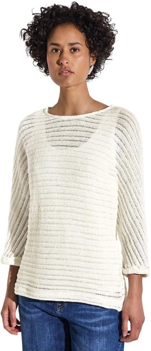 One A323140 dames Shirt met gebreide look