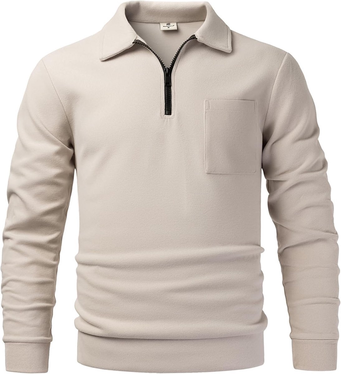 Fleecesweatshirt met Lange Mouwen en Kwartrits Pullover Mid Base Layer Jas Shirts