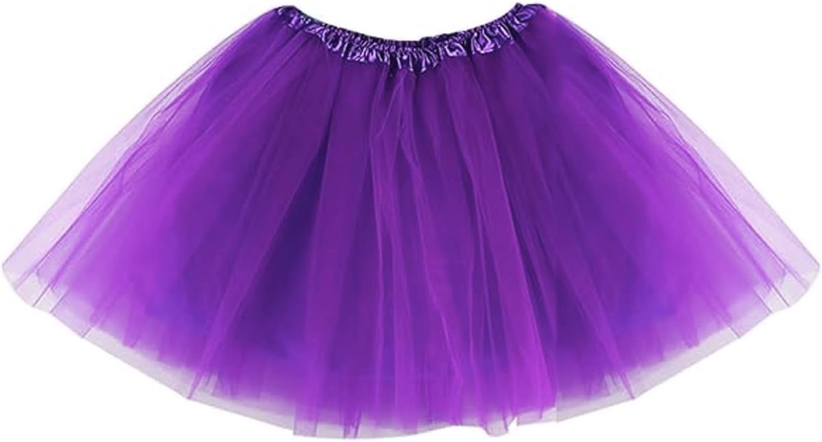 Tule rok dames carnaval kostuum elastisch 3-laags tule rok tule rok klassieke rok jaren 80 rok balrok onderjurk balrok volwassenen Halloween themafeest