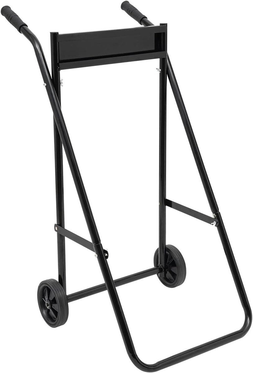 Buitenboordmotor, transportwagen, buitenboordmotor trolley met rubberen wielen, opvouwbare buitenboordmotor, trolley, standaard, tot 40 kg draagkracht