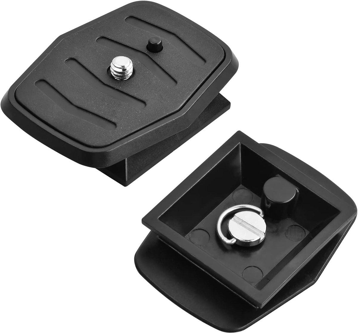 snelkoppelingsplaat, statiefkop van ABS-kunststof, voor alle camera's met 1/4 inch statiefschroefdraad