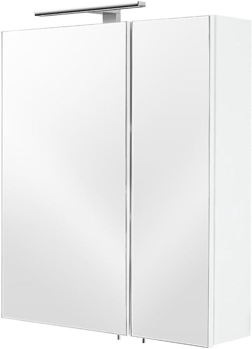 Spiegelkast, MDF, wit