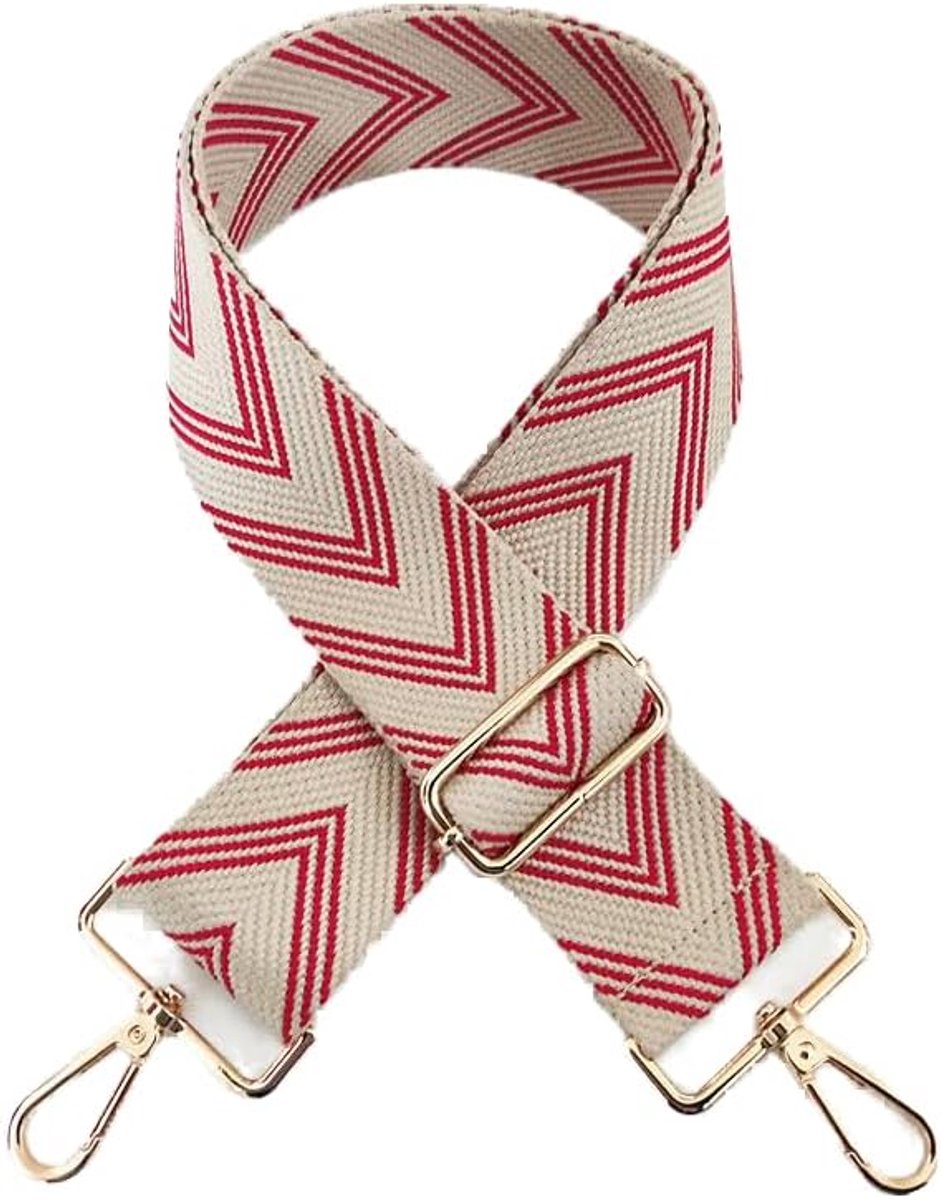 5 cm verstelbare schouderriem voor tassen 75-130 cm Tschriem schouderriem voor schoudertas DIY accessoires schouderriem heren zakriem dames accessoires tasriemen om te wisselen, rood