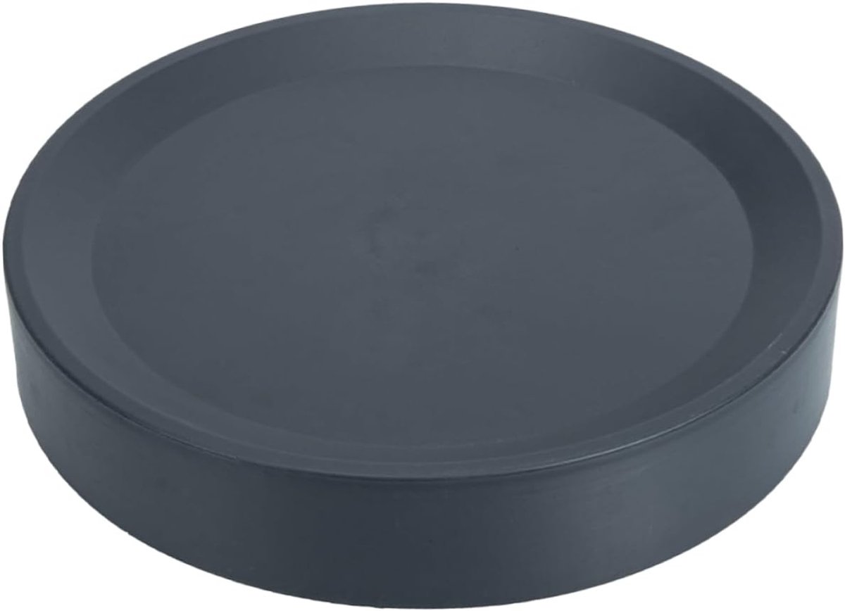 Plantenroller met beweegbare bloempot, onderzetter, grijze rolplank voor tuin en balkon, Ø voor eenvoudige mobiliteit van planten en bloemstokken