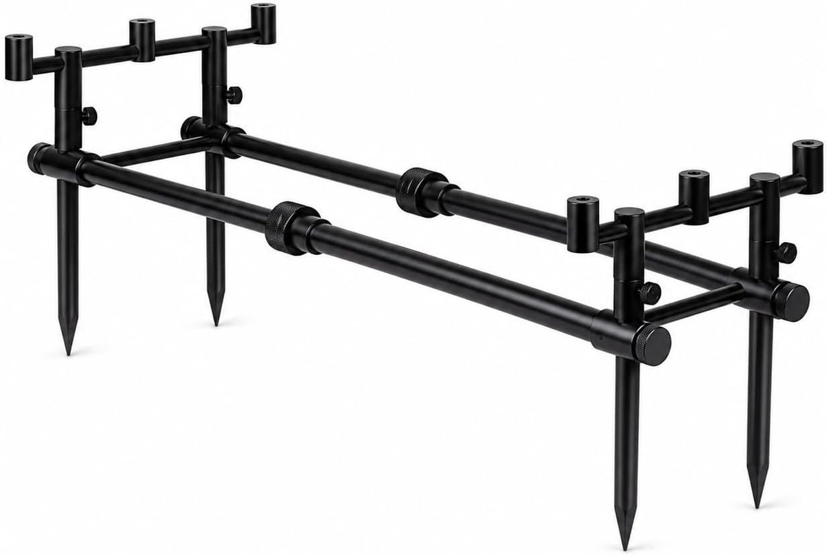 Rodpod Chunky Black - Compact - 3 hengelsteunen voor stabiel en stijlvol gebruik