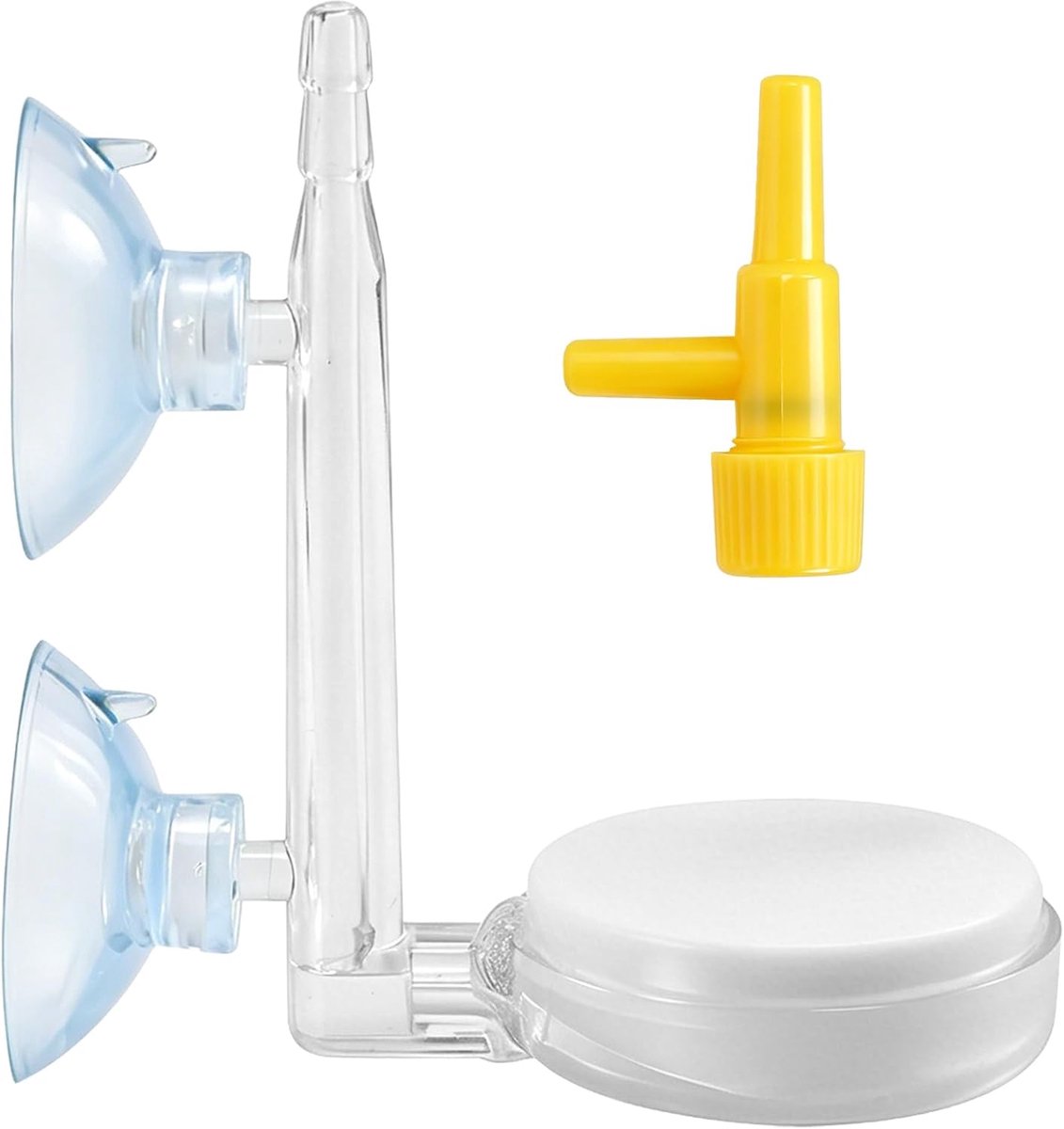 35 mm Aquarium Nano Bubble Stone Kit met regelventiel, stille super-hoge diffuser voor opgeloste zuurstof, laat super kleine bubbels voor aquarium en hydrocultuur