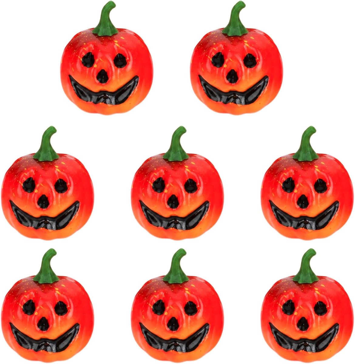 8 stuks mini-pompoenen, Halloween-decoratie, kleine herfstdecoratie