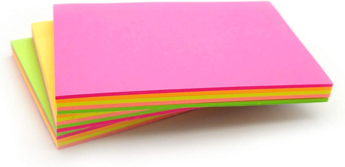 300 Multi Gekleurde Verwijderbare Kleverige Post Het Nota's 76x126mm 3 Pads van 100 Vellen
