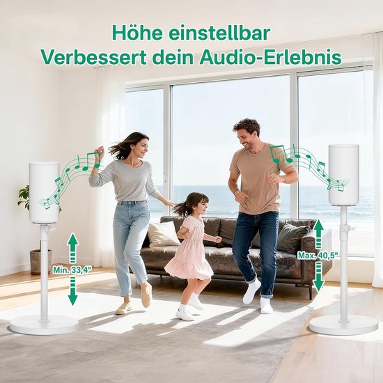 Luidsprekerstandaarden set voor Sony HT-A9 vloerluidsprekerstand – Zware surroundgeluidluidsprekerstandaarden voor Sony HT-A9 standaarden met kabelbeheer — afbeelding 5