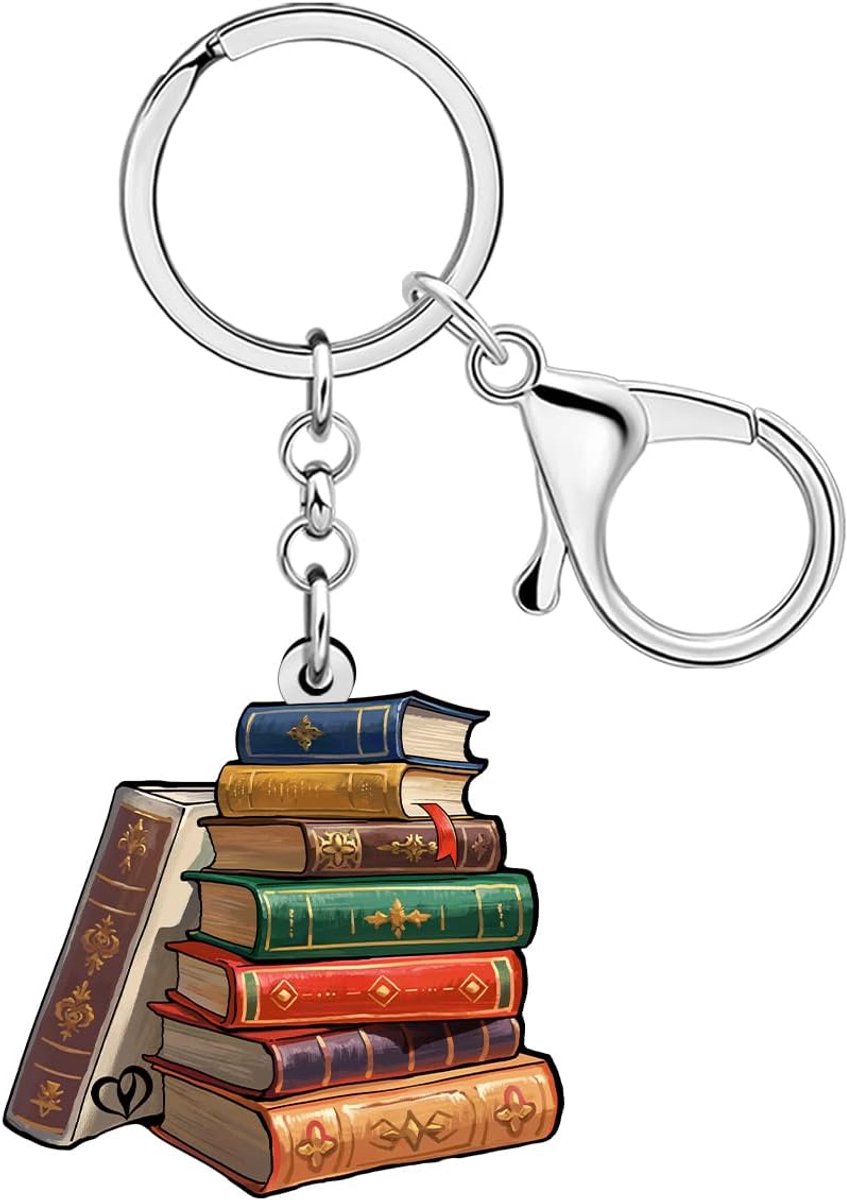 Vintage Boek Sleutelhanger Sleutelhanger Boek Liefhebber Geschenken Voor Bookworm Bookish Nerd Lezers Vrouwen Portemonnee Accessoires Charms