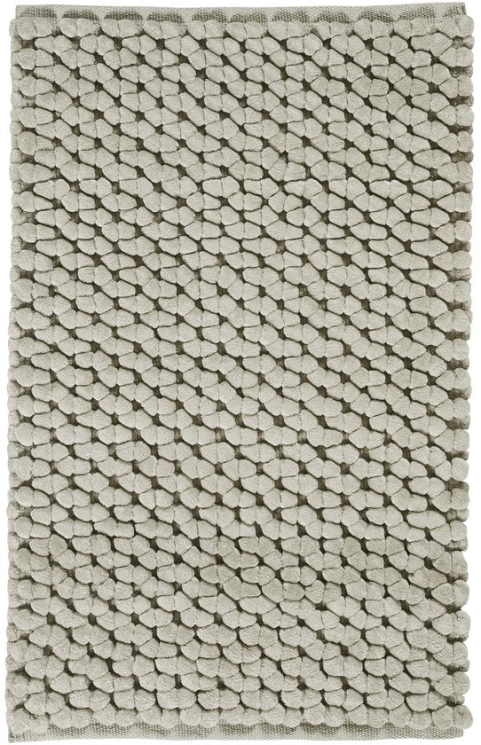 Nomad Badmat Greige | 60 x 100 cm | Lichtgrijs / Beige | Katoen / Polyester