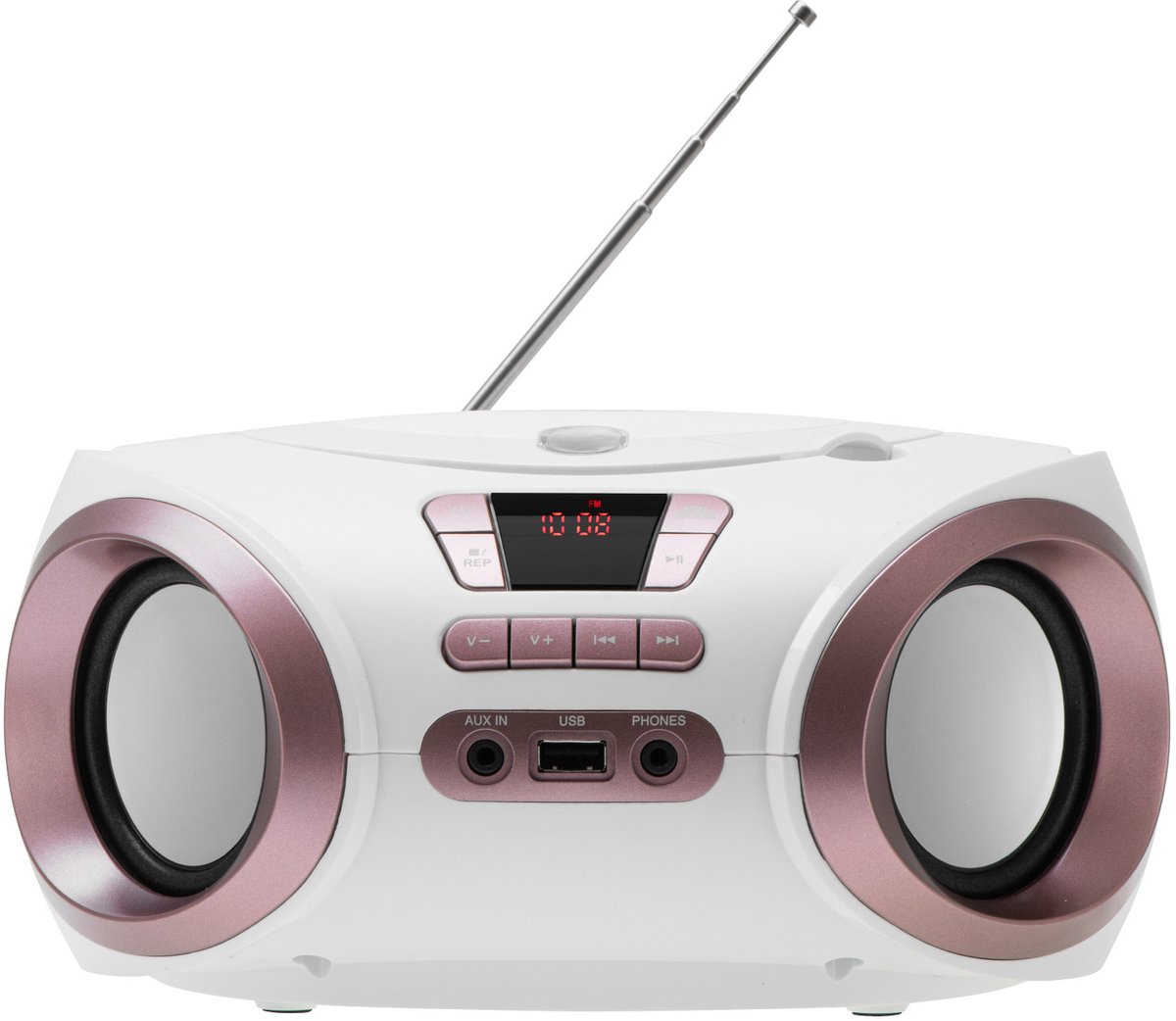 Boombox - radio met CD-MP3, USB, FM-radio, AUX, hoofdtelefoonaansluiting, Adler, AD 1181 thumbnail 2