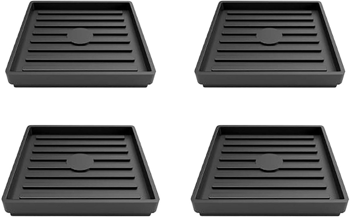 Meubel pads anti-slip vloerbeschermers TPE rubber 4 stuks - geluidsdemping en krasbescherming universeel toepasbaar