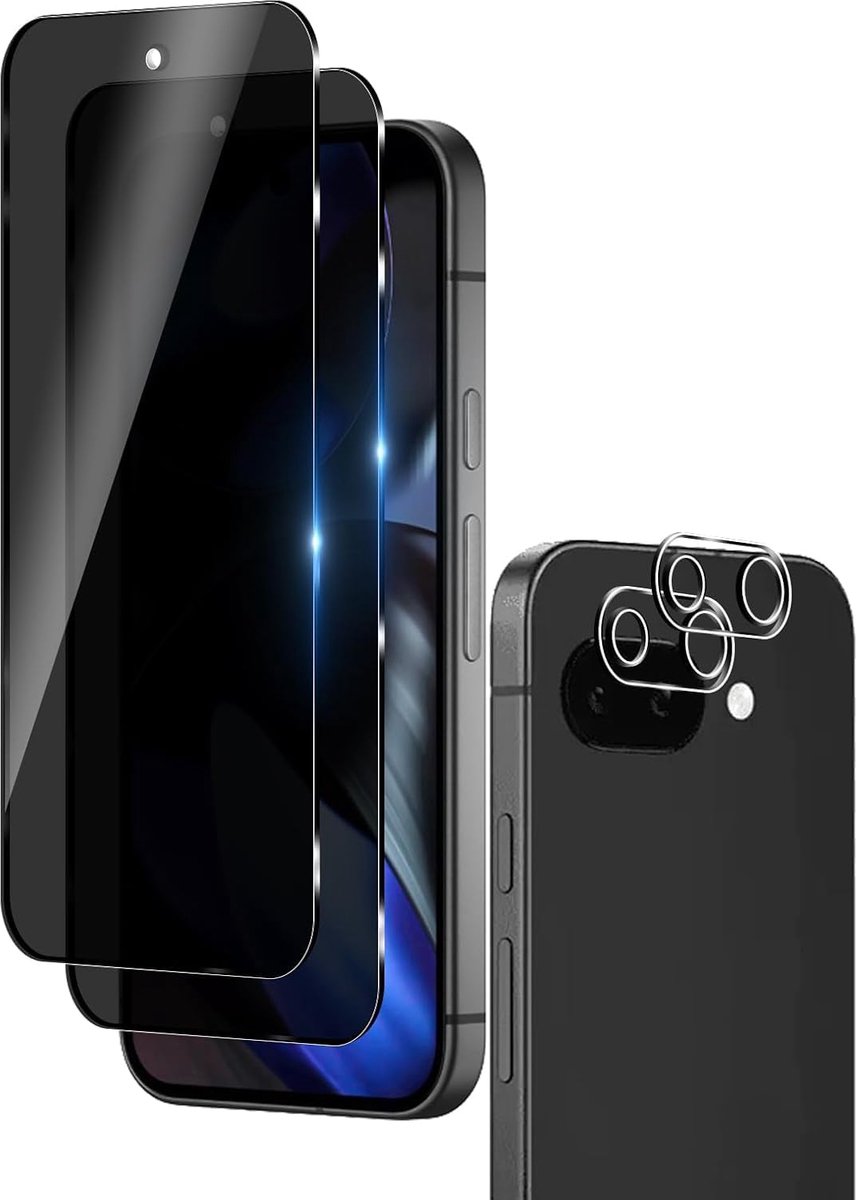 Gehard glas voor Google Pixel 10A, 2 stuks schermbescherming + 2 stuks achtercamerabescherming, hardheid 9H, krasbestendig, HD transparant glas, eenvoudig te installeren
