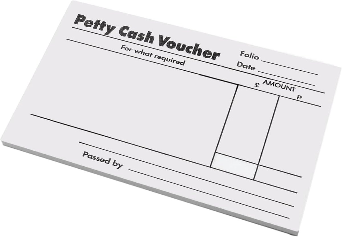 Petty Cash Pad Boek 160 Pagina's 88x138mm