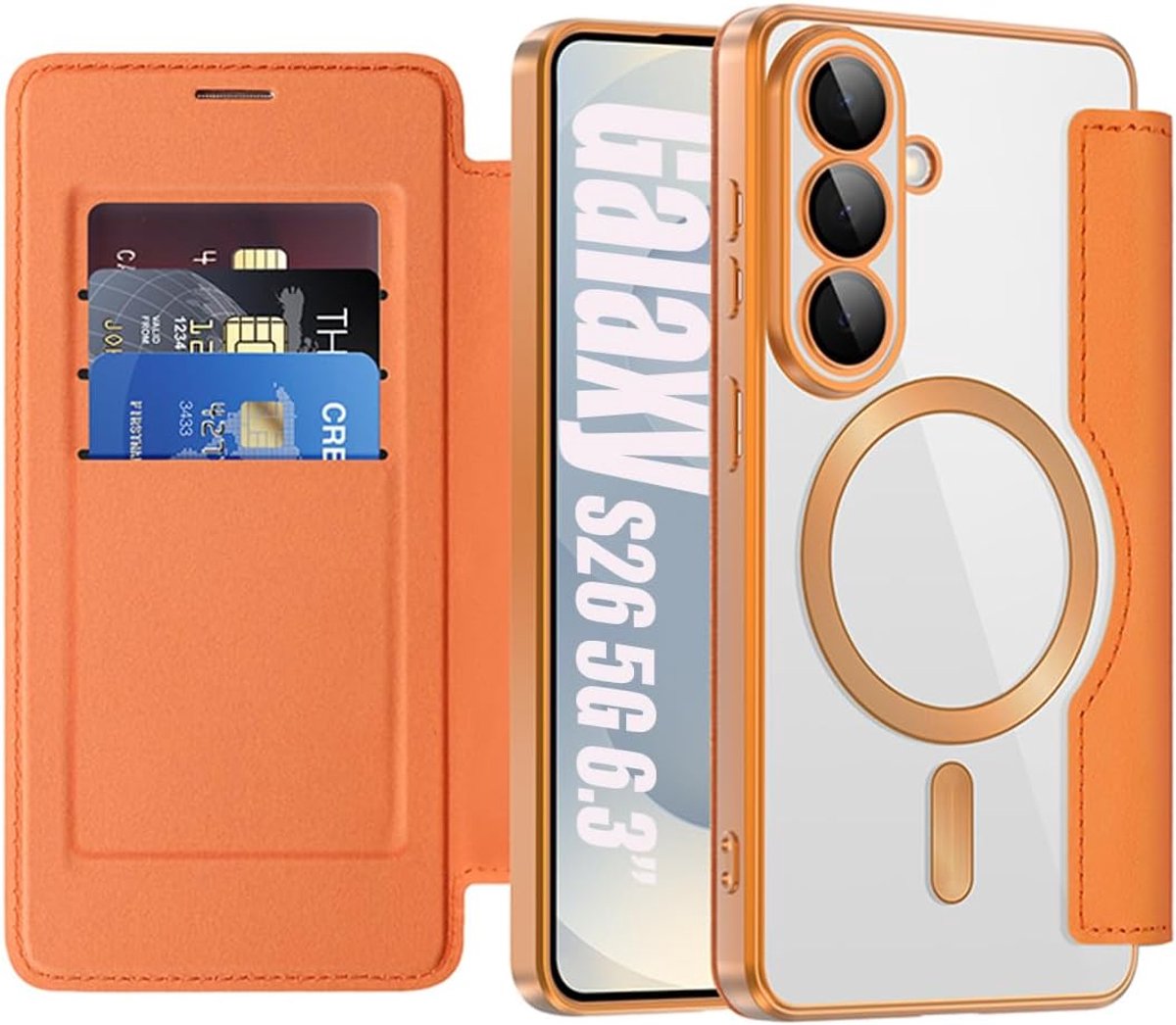 Beschermhoes voor Samsung Galaxy S26 5G, oranje JD