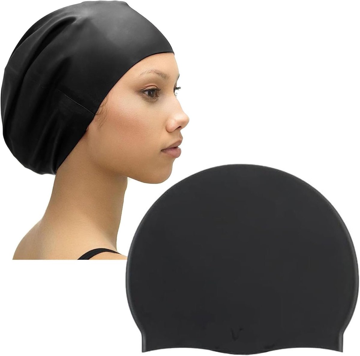 Grote Zwemmende GLB voor Lang Haar, Silicone Volwassen Zwemmen