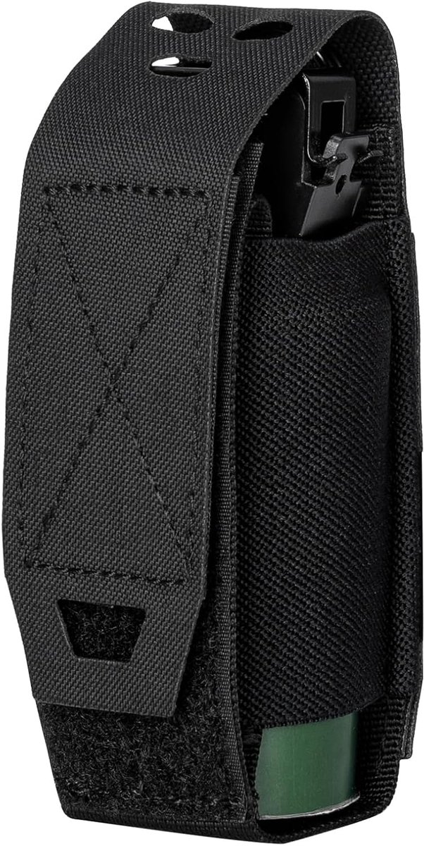 Zaklamphouder, Molle-oplader, tactische tas voor Flashbang Bombe, draagbare multifunctionele tas voor dienstriem, vest, rugzak, 500D nylon