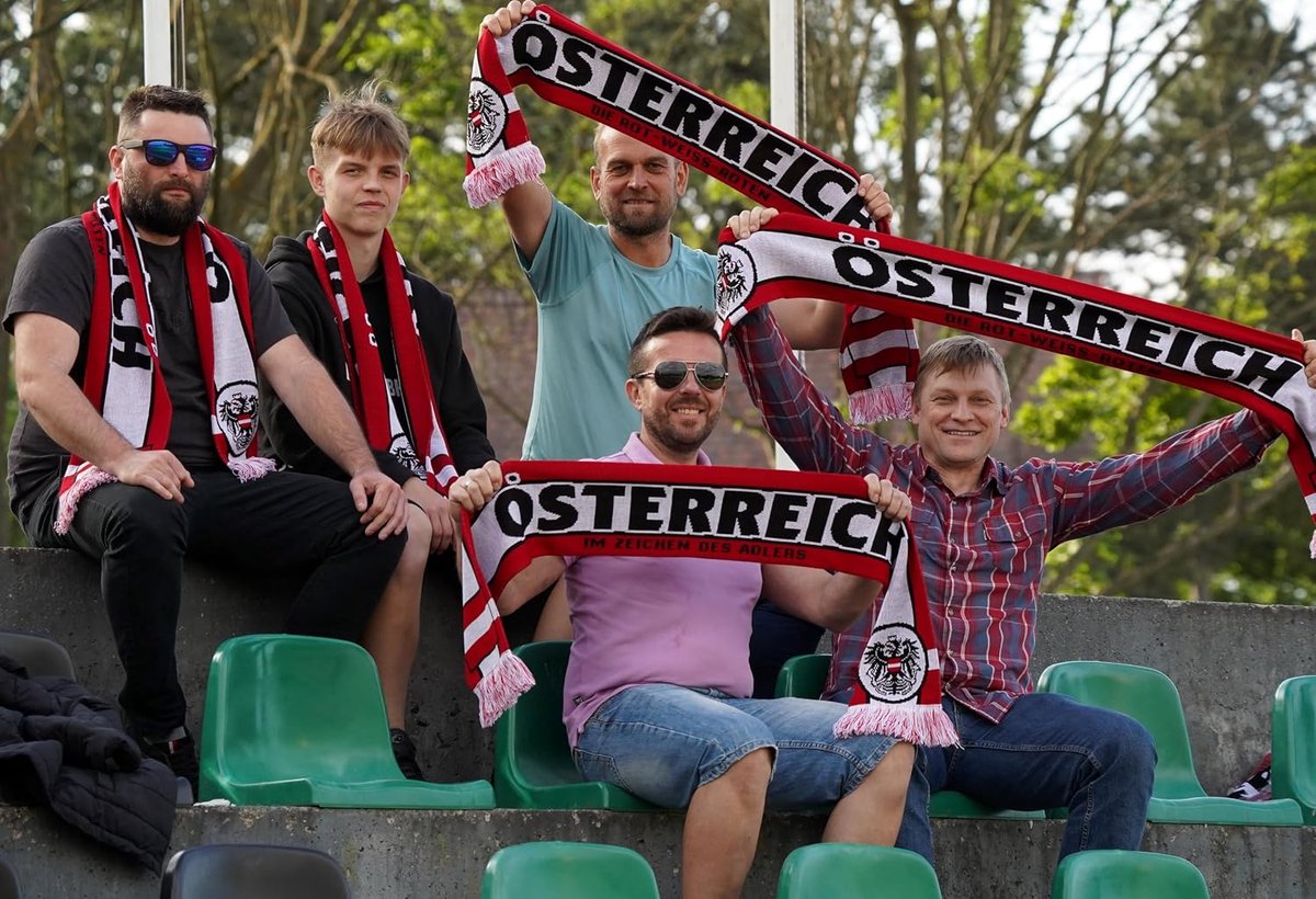 Osterreich calcio sciarpa a maglia