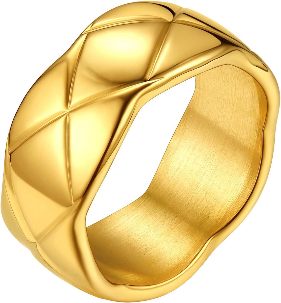 Ring voor heren en dames, ring, jongens, verloving, koppels, duimketting, roestvrij staal, meisjes, 57, Roestvrij staal