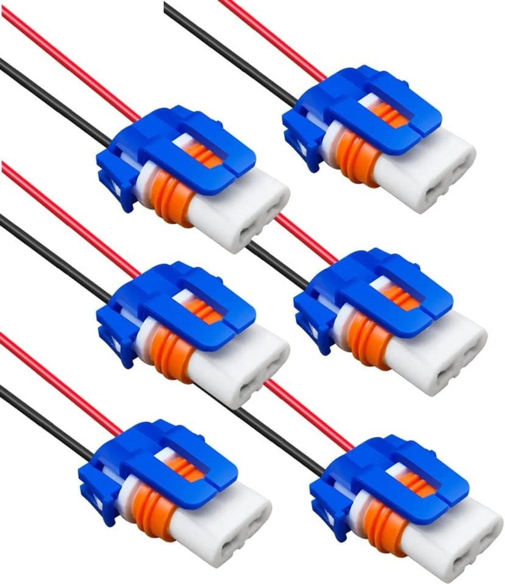 6 Stuks 9005 Pigtail Sockets Draadverbindingen voor Koplampen en Mistlampen - Hoogwaardige Verlichting Accessoires