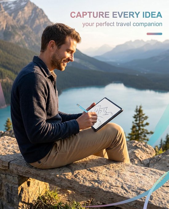 Stylus voor touchscreens met rubberen punten, 2-in-1 pen voor tablet/telefoon/besturingssysteem/besturingssysteem, universele pen en stylus voor hoge precisie — afbeelding 5