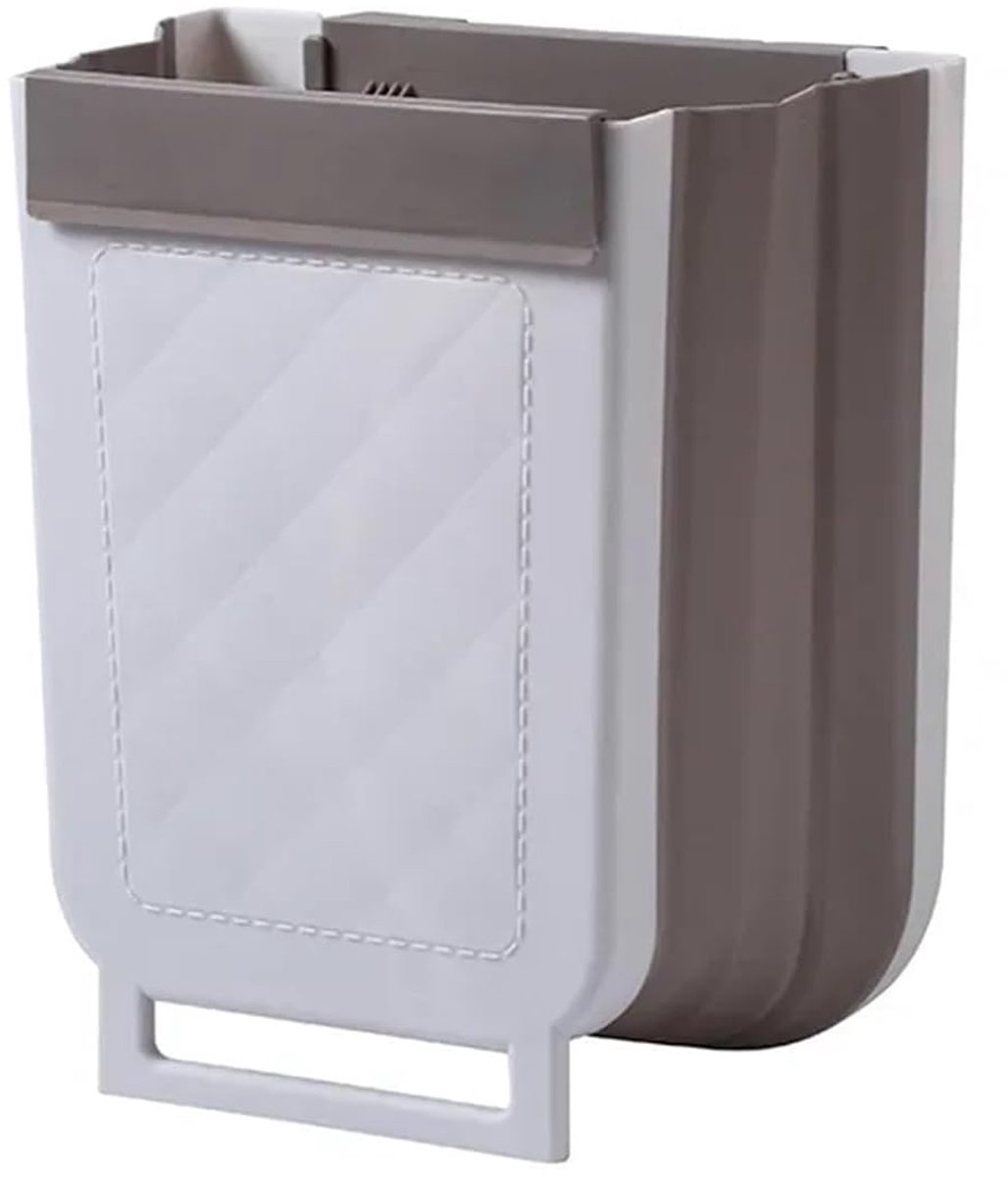 Aan de muur te bevestigen prullenbak - voor keukenkastjes, auto's, badkamers en woonkamers - 28.5cm*18.5cm*25cm - grijs