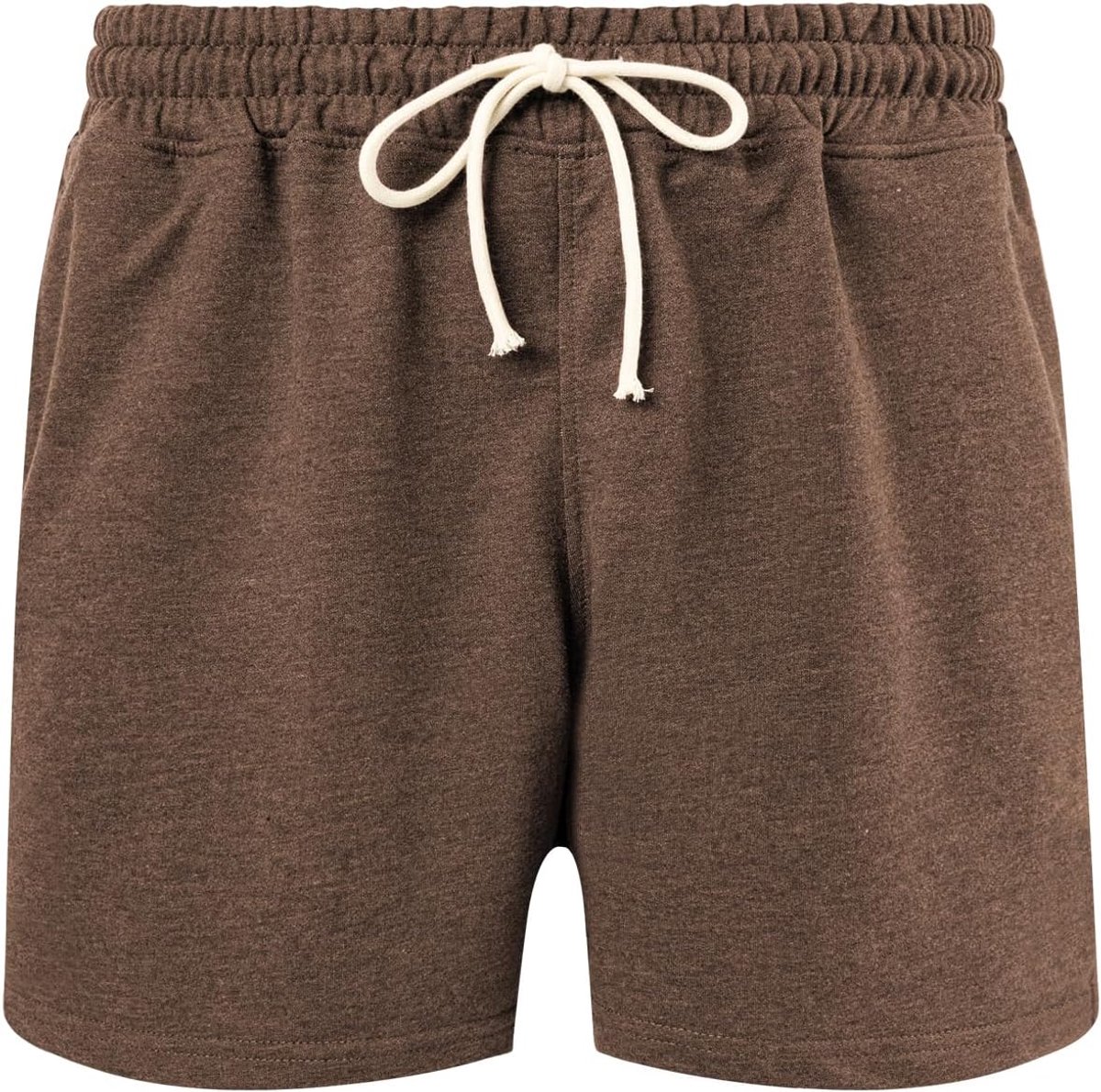 Coulee Slaapbroek voor heren, kort, 12 cm, katoenen slaapshorts, verstelbare taille, pyjamabroek voor heren, kort, ademend, zomershorts