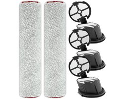 (5 stuks) vervangende borstelrollen en HEPA-filter voor Mova X4 Pro/M10 nat-droogstofzuiger, 2 borstelrollen, 3 HEPA-filters (zonder handvat, monteer de oude handgreep op onze borstelwals)
