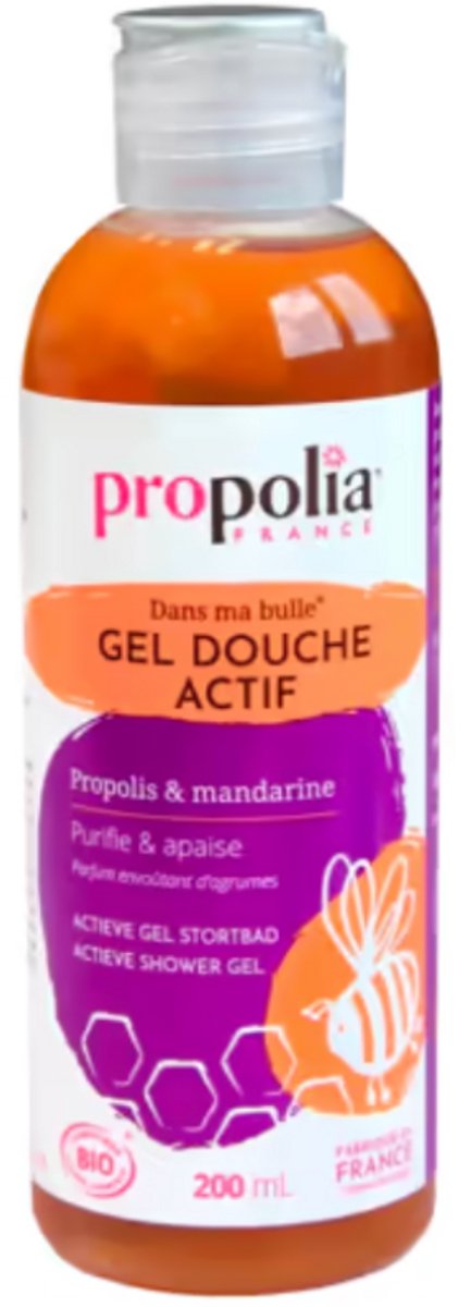 Actieve met propolis en mandarijn, BIO - 200 ml - Douchegel