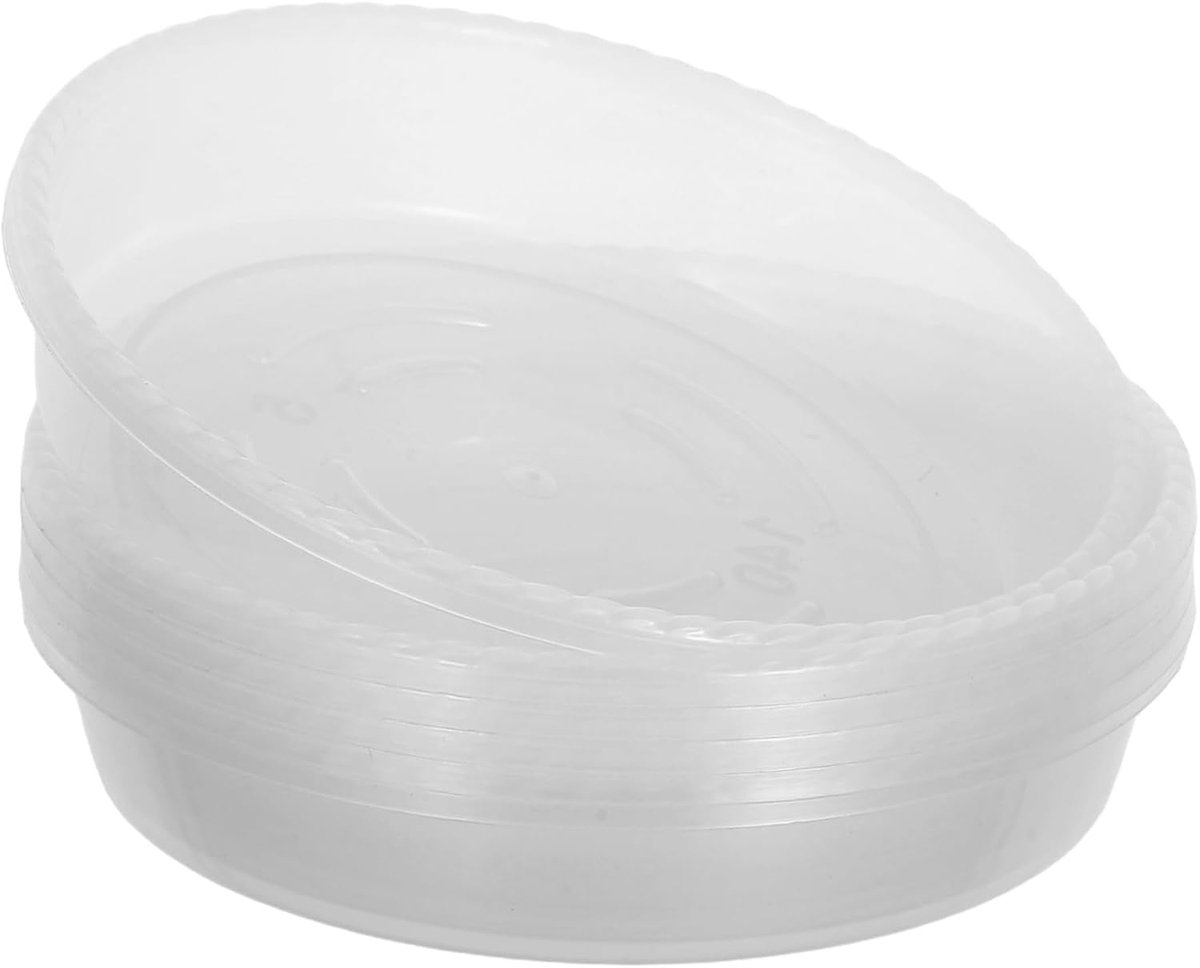 6stuks Transparante Plant Water Tray Rond Saucer Voor Binnen Planten Drip Catcher Voor Bloempotten Bescherming Tegen Watervlekken Geschikt Voor Diverse Planten