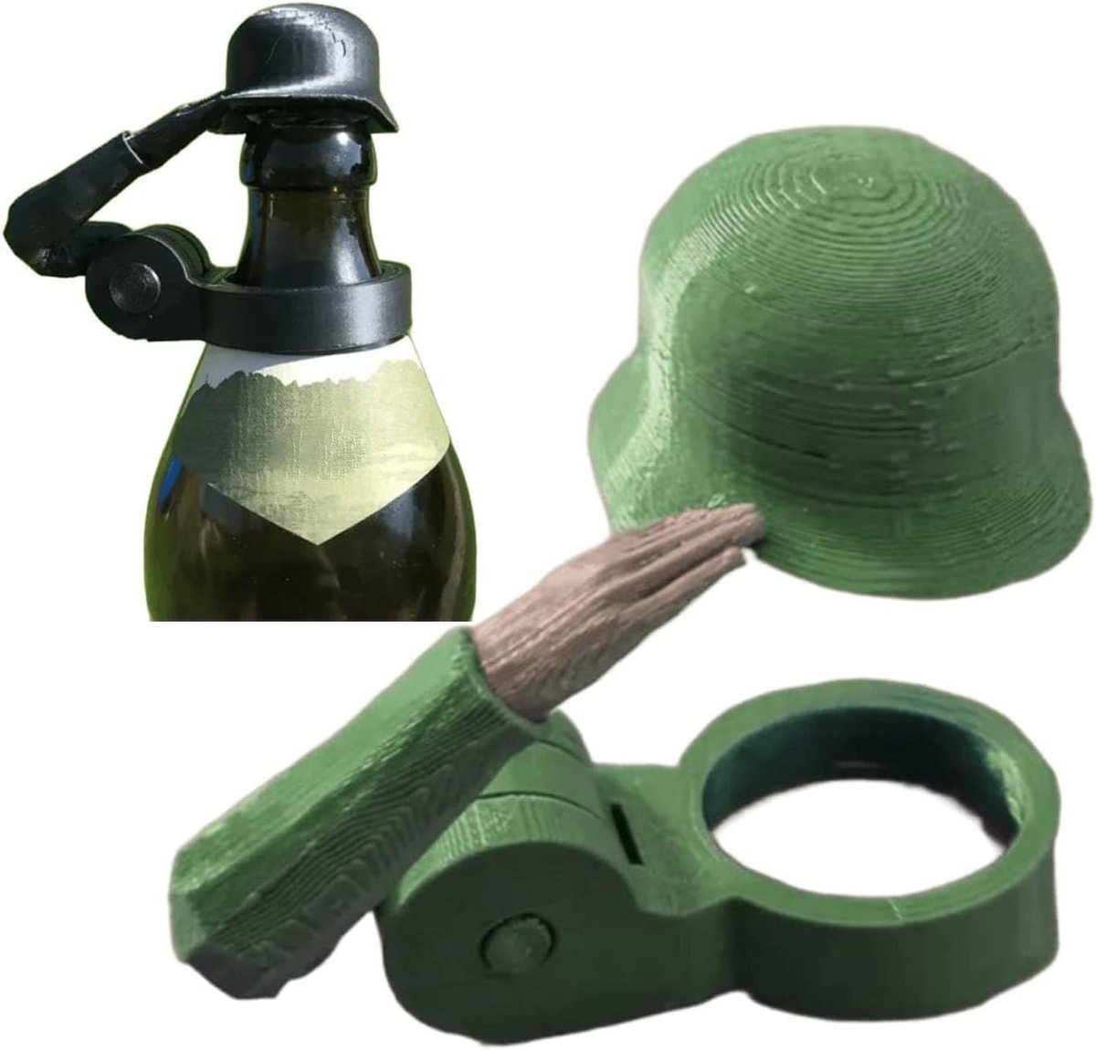 fles bierhelm, soldaat, insectenbescherming, groen 2026 (groen)