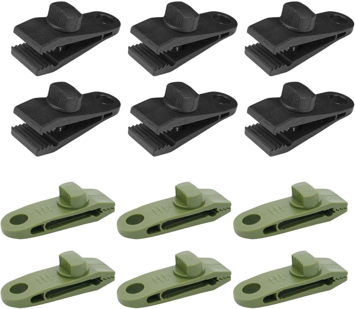 12St Winddichte Clips Voor Outdoor Tenten, Verstelbare Tent Canvas Clips, Vaste Ondersteuning, Accessoires Voor Camping Paraplu ' S.