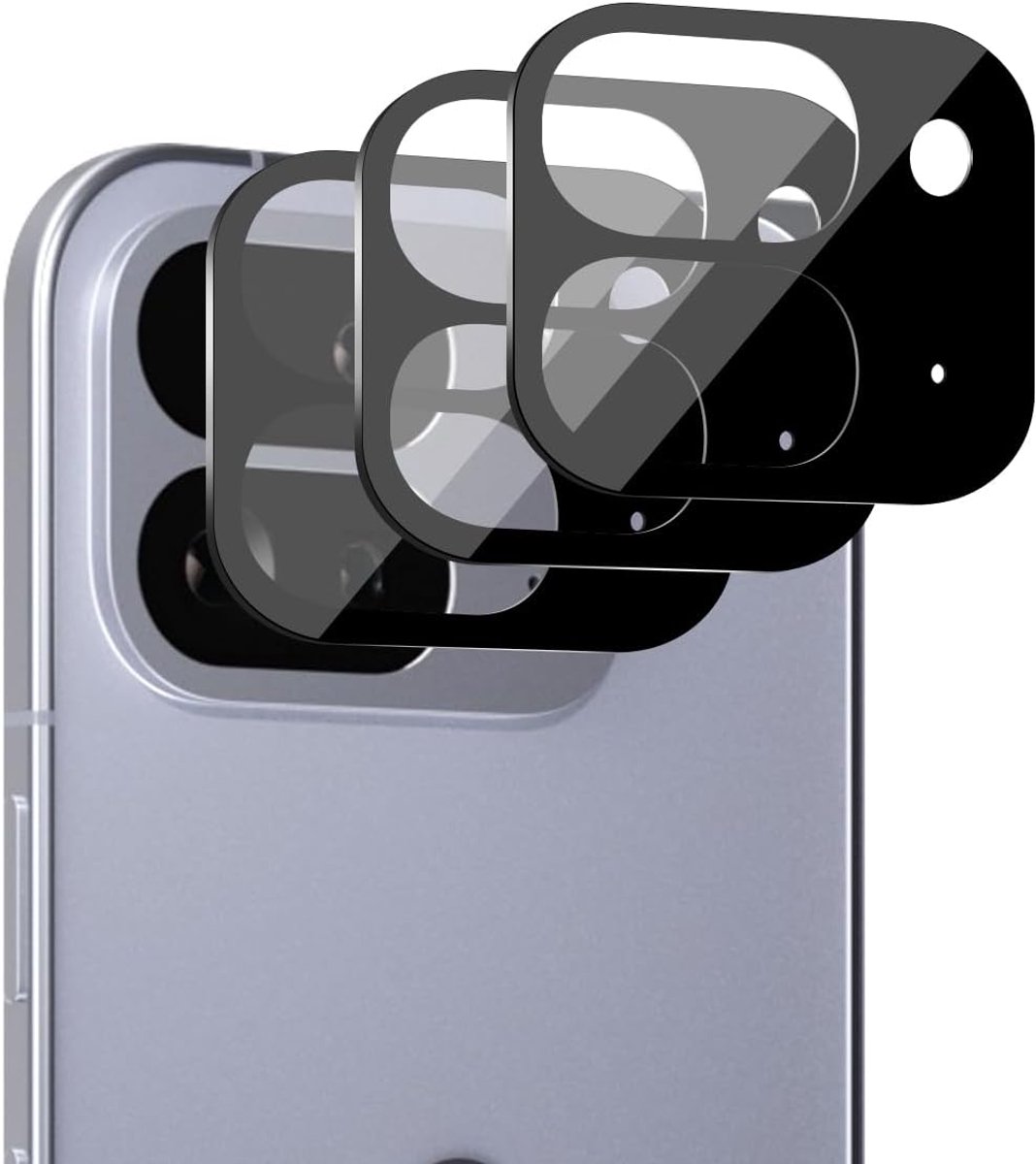 Camerabeschermingsfolie voor Google Pixel 10 Pro Fold, gehard glas, anti-kras, gehard glas, lensbescherming, hardheid 9H, zonder luchtbellen, zwart