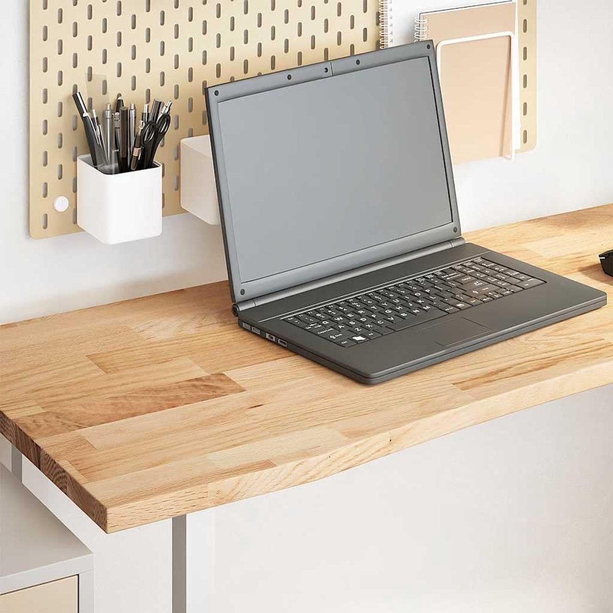 Eettafelblad, vervangend tafelblad, houten tafelblad, vervangingsplaat voor tafel, geschikt voor café, eetkamer, hotel, restaurant, onbehandeld, 160 x 50 x 2,5 cm, massief eiken