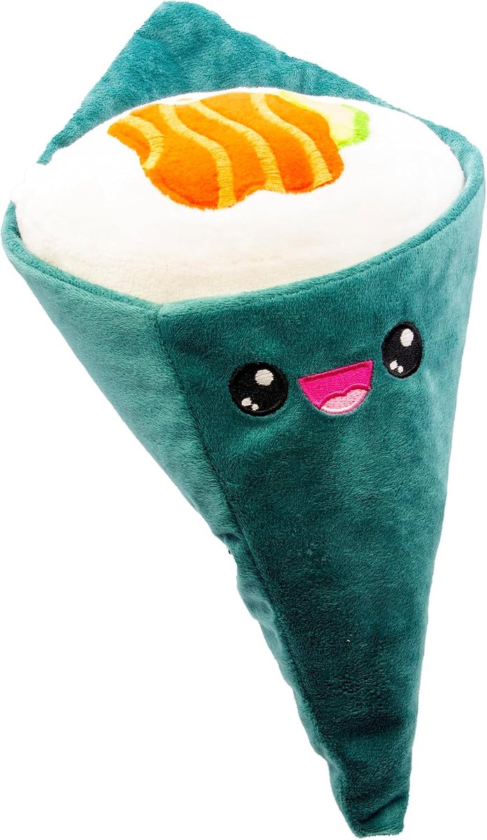 Toy - Plushi Temaki (geborduurd) pluche - afmetingen 11x17x34 cm