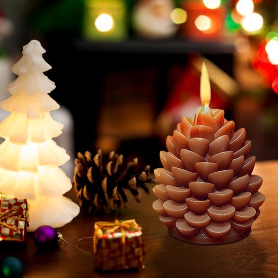 Mallen, 3D Kaars Mallen Thanksgiving Hars Mold Zeep Schimmel voor Hars Gieten & Kaarsen Maken (Pinecone) — afbeelding 2