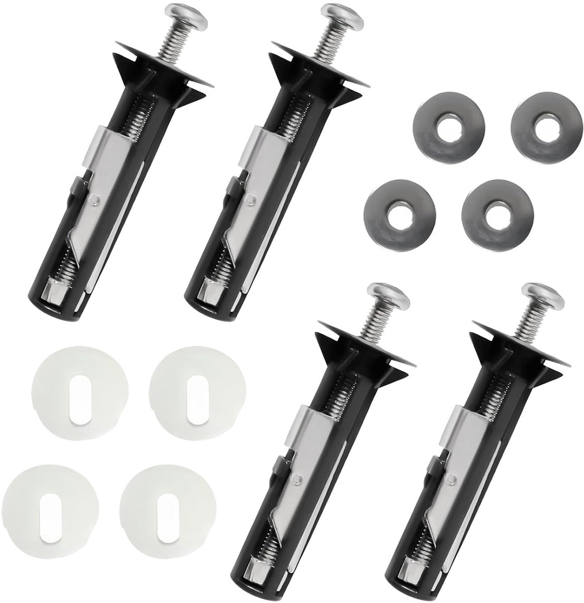 4 stuks wc-brilbevestigingsset toiletdeksel schroeven roestvrij staal toiletbril bevestiging universele wc-deksel schroeven, onderhoudsaccessoires voor reparatie en vervanging van