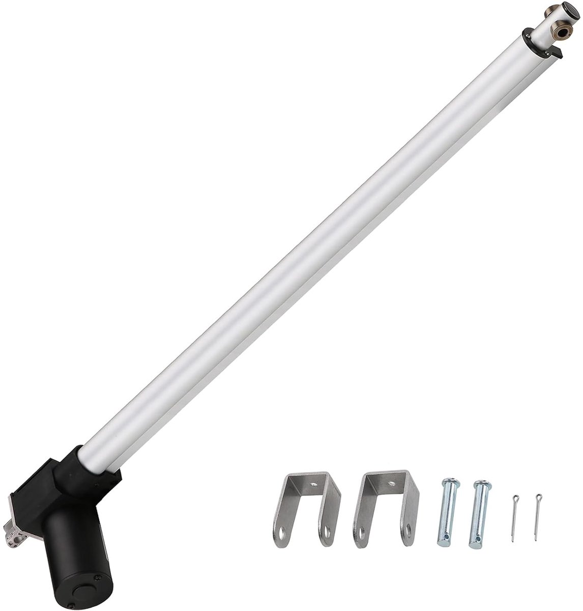 Aandrijving, DC 12 V, 6000 N, 800 mm, lineaire actuator, lineaire actuatoren voor medische en auto's, elektrische deuropeners, liftingsbank (4 mm/s)