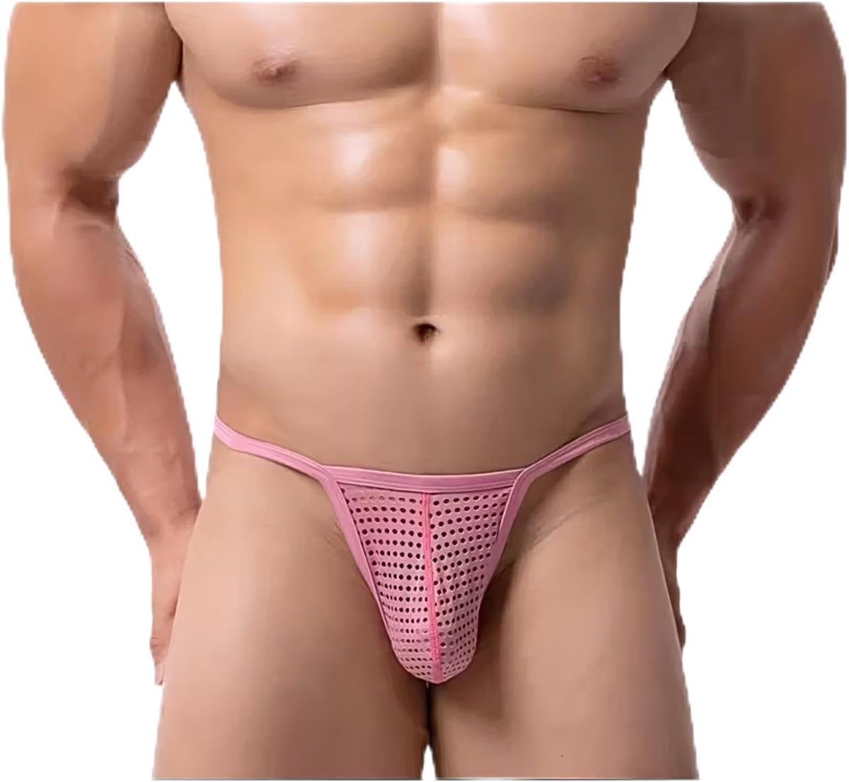 herenonderbroek, bikini-ondergoed, ademend, lage taille, G-string, tanga, prikkelend ondergoed, comfortabele T-rug, transparant, huwelijksreis, Valentijnsdag, zwart, roze