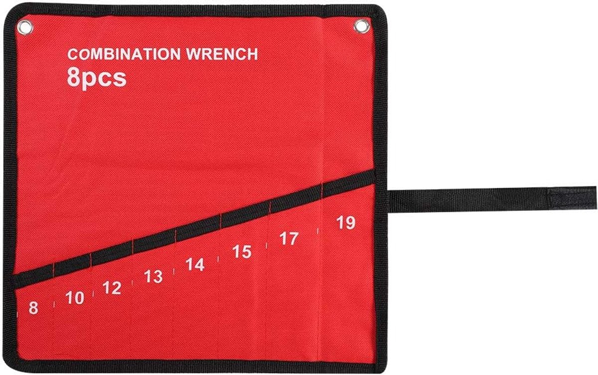 Roll Up Gereedschap, Grote Capaciteit Waterdichte Canvas Organizer Pouch Multi-Pocket Roll Up Gereedschap Opbergtas Moersleutel Tang Moersleutel Houder Canvas Organizer(8 stuks)