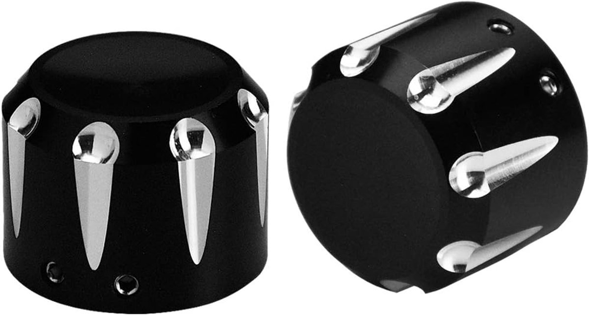 Vooras Moer Cover Cap Fit voor Harley Touring Electra Road Street Glide Softail Dyna Sportster 2008-Later Zwart