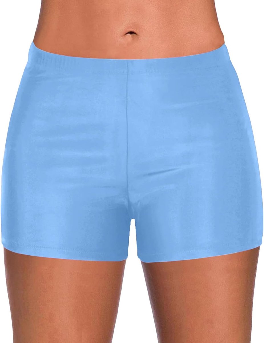 Zwarte badshorts met hoge taille, retro stijl
