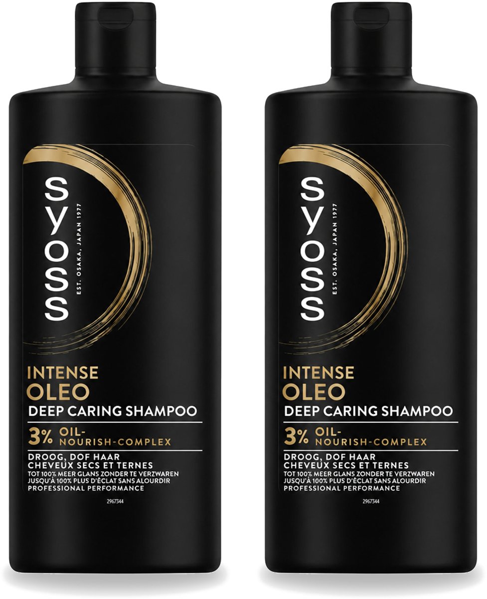 2 x Syoss – Shampoo – Oleo – 440 ml - Voordeelverpakking - 2 stuks