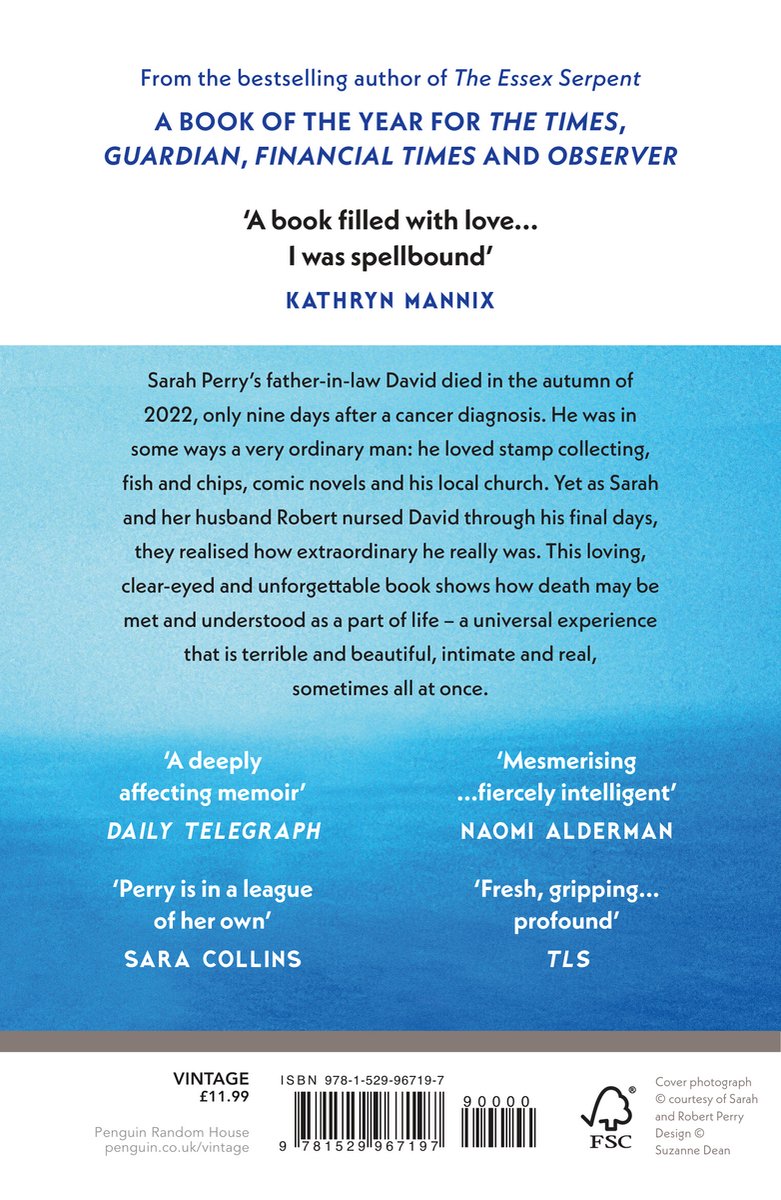 Boekomslag van 'Death of an Ordinary Man' met citaten van The Times, Guardian, Kathryn Mannix, Naomi Alderman en TLS.