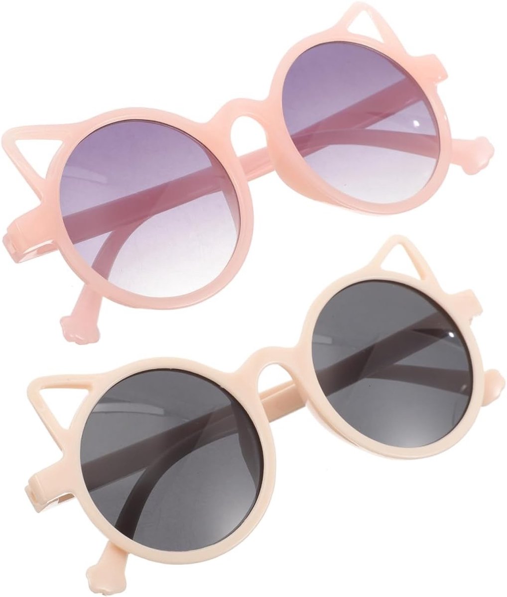 Cat ears zonnebril voor jongens en meisjes, trendy kattenoog ontwerp, UV-bescherming, perfect voor feestjes en zwembadactiviteiten